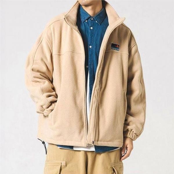 남성 후리스 집업 아우터 하이넥 플리스 겨울 점퍼 3색