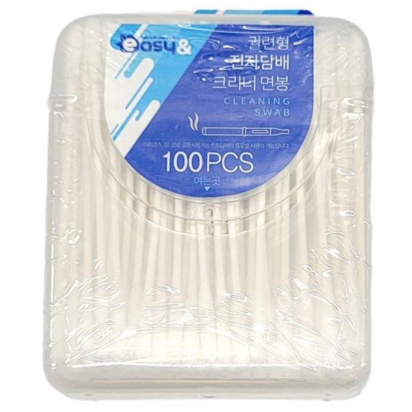 전자담배 내부 부드럽게 청소 크리너 면봉 100입 9개