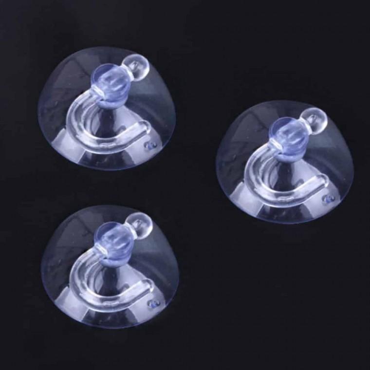 투명 압착 후크 걸이 3cm 100P 욕실걸이 화장실후크