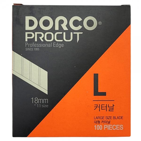 두꺼운 재질도 시원하게 잘립니다 커터날 18mm 100개