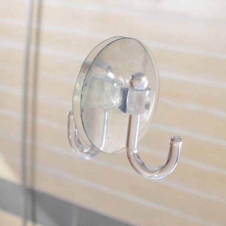 투명 압착 후크 걸이 3cm 100P 거울걸이 벽에붙이는걸이 욕실후크