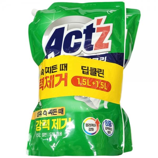 섬유속 찌든때 강력제거 액체 빨래 세탁세제 1.5L 2개