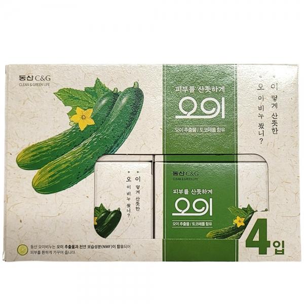 세안 후 은은하게 퍼지는 향 수분 오이비누 100g 4입
