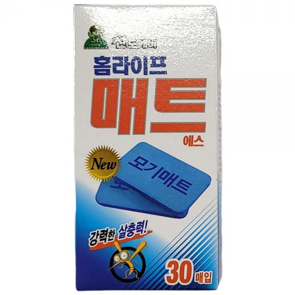 강력한 살충력 밤새 안심 12시간 지속 모기 매트 30입