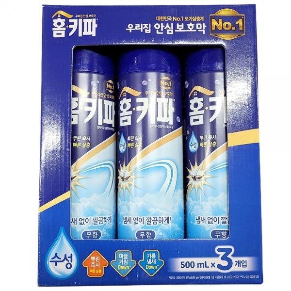 빠른 살충 냄새없이 깔끔 모기 에어졸 500ml 3입 무향