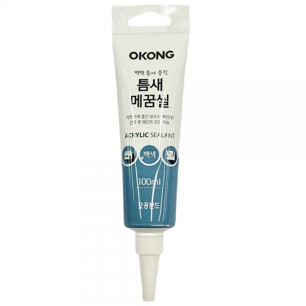 벽면 크랙 충진 보수 갈라진 틈새 실리콘 백색 100ml