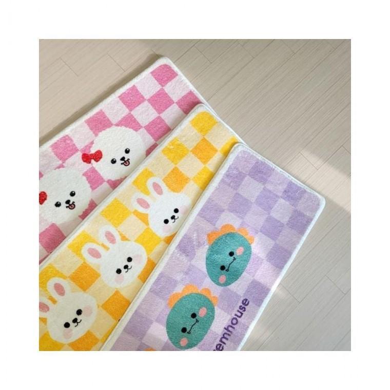 루미나D 제작 체커보드 극세사 주방매트 40x120