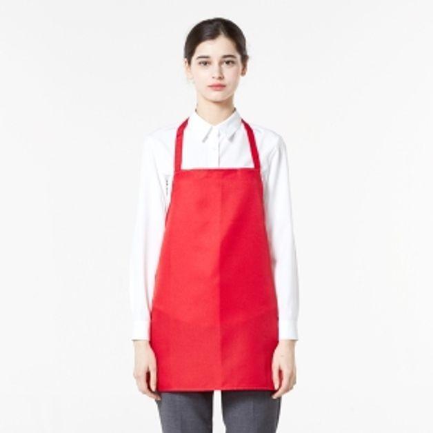 손님용 앞치마 레드 요리 주방 미술 공방 쉐프 화방