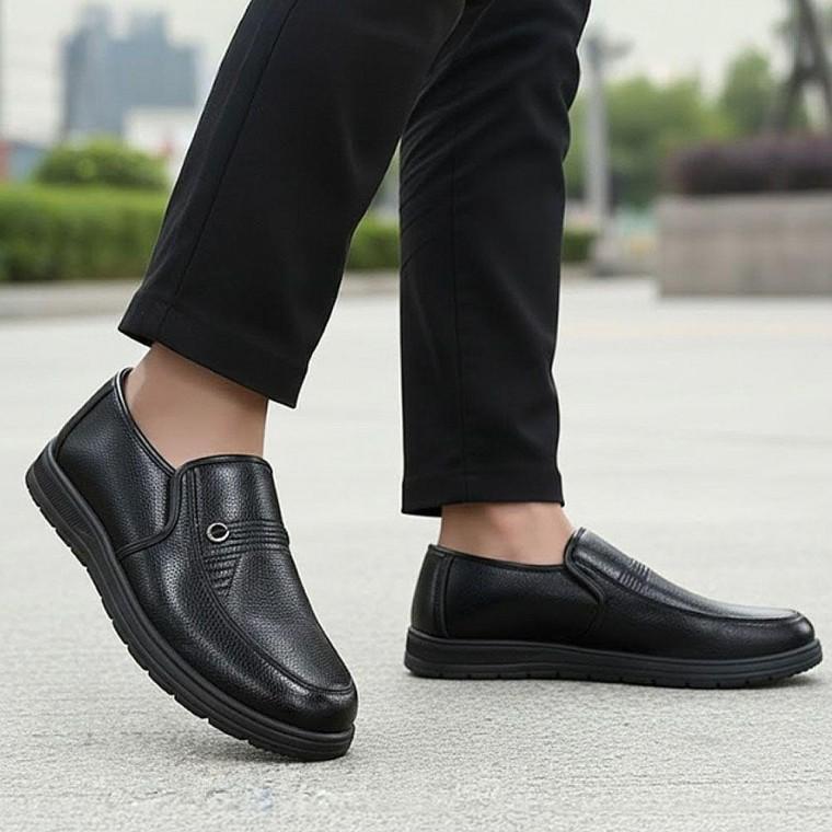 남성 겨울 캐주얼 기모 로퍼 데일리 슈즈
