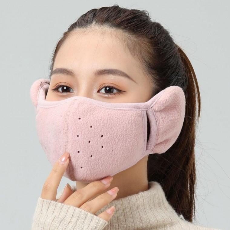 호흡편한 일체형 귀마개 마스크 겨울 방한대 귀도리