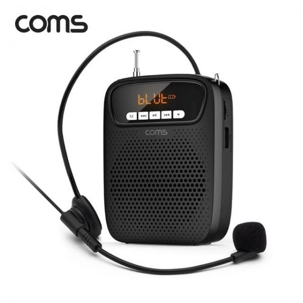 COMS) 블루투스 스피커 유선 마이크 앰프 Black