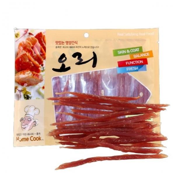 강아지 홈쿡 육포 오리 슬라이스 400g 1P 져키 간식