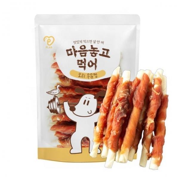 강아지 마음놓고 고기말이 우유껌 오리 1kg 1P 개껌