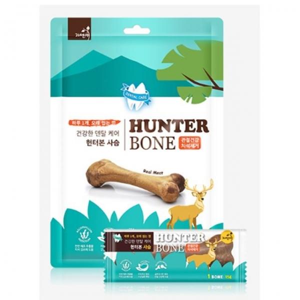 강아지 오래씹는 헌터본 덴탈 껌간식 16개입 1P 치석