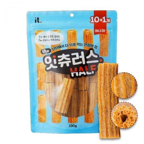 강아지 츄러스 간식 하프 190g 1P 치석관리 개껌 덴탈