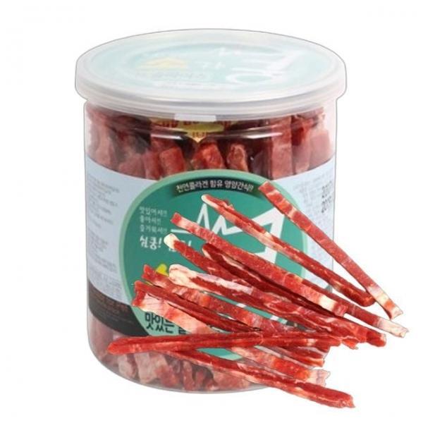 강아지 맛있는 육포 소고기 슬라이스 200g 1P 통간식