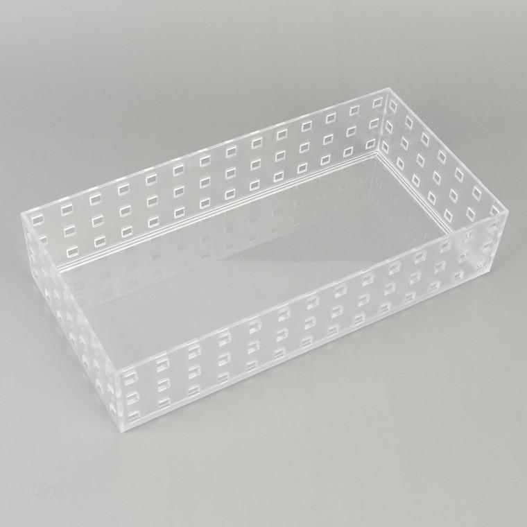 사각 수납함 탕비실 화장대 반투명 보관함 적층가능 정리함 칸칸