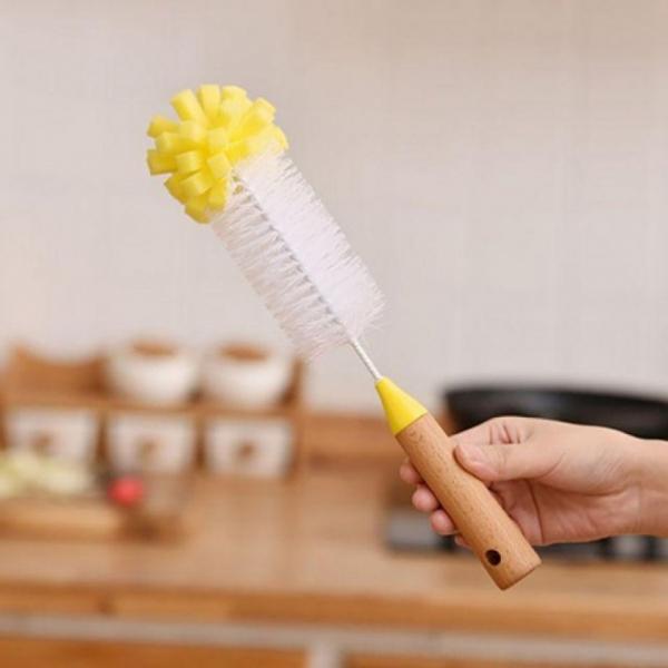 우드 주방 설거지솔 브러쉬 ver 2.0 스펀지 컵솔