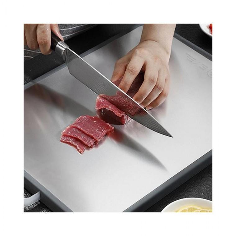루미나D 고급 스테인레스 주방용 미끄럼 방지 스텐 도마 위생 양면
