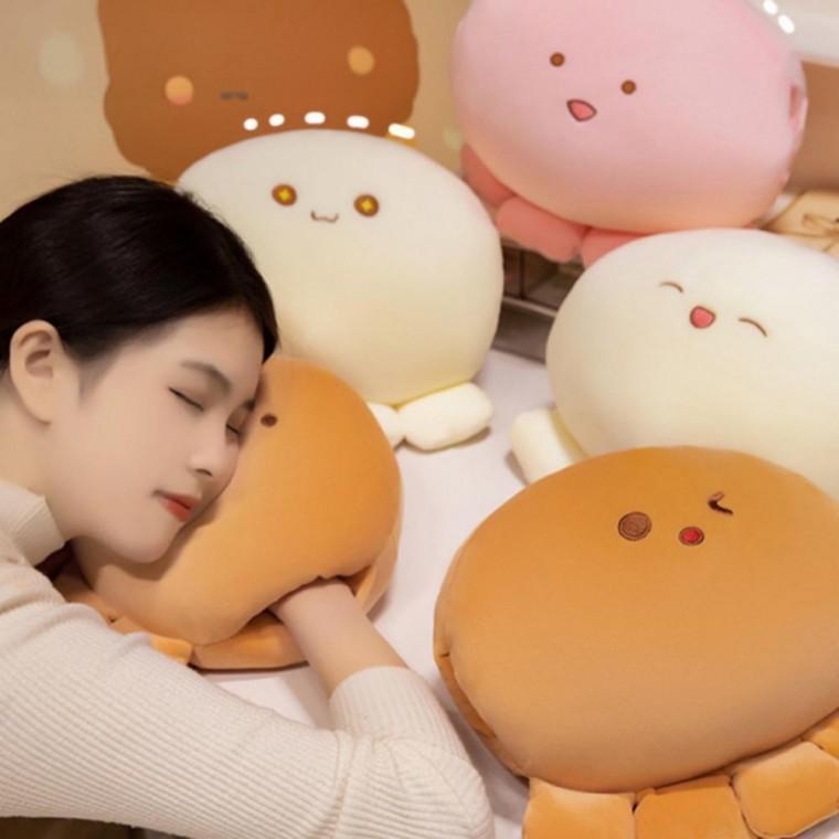 귀여운 문어 수면 쿠션 핸드 손 보온 낮잠 인형 워머