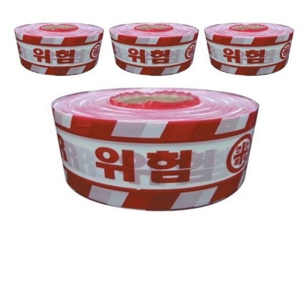 20cm X 250M 안전제일을 알리는 위험 테이프 X 4개입