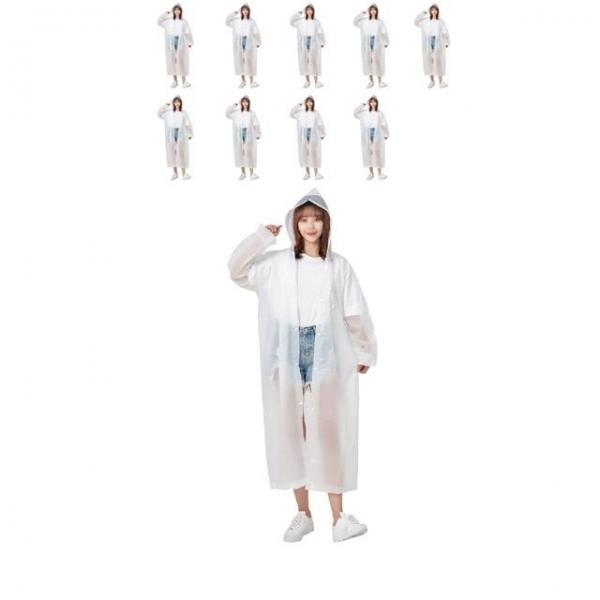 레인코트 다회용 남녀공용 비옷 X 10개입