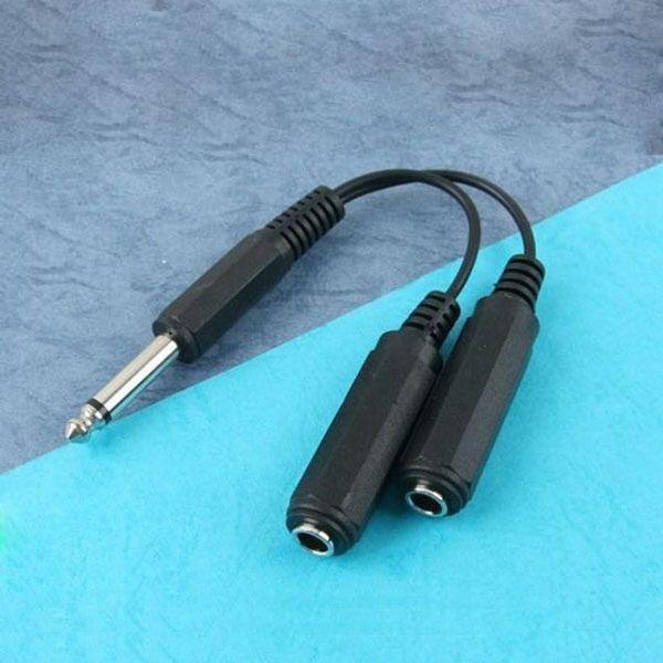 모노 젠더 6.5(F) x2 6.5(M) 변환 연장 케이블 15CM