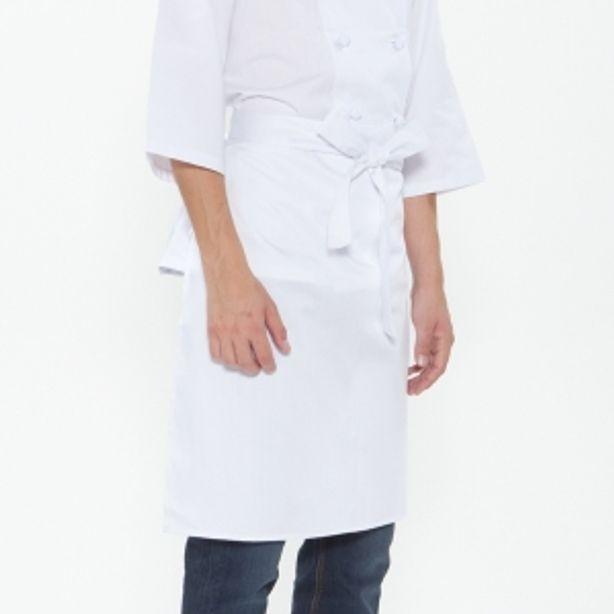 허리형 단색 앞치마 화이트 요리 주방 미술 공방 화방