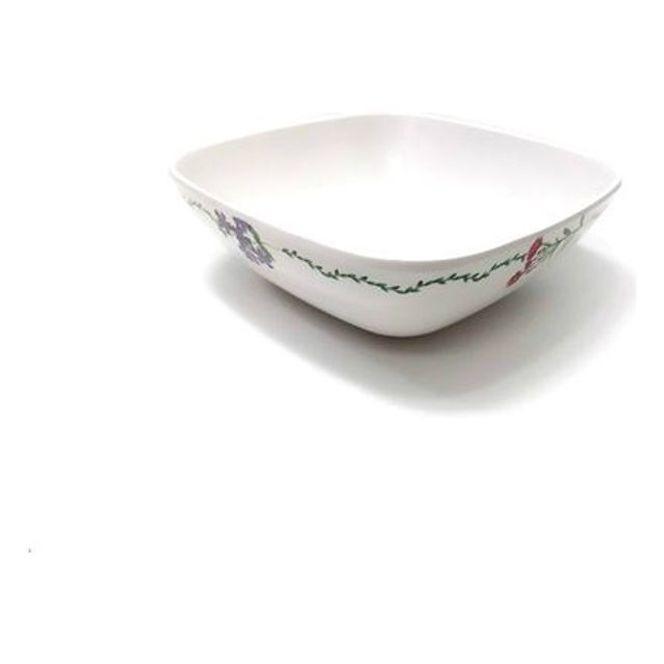 멜라민 그릇 사각볼 접시 샐러드볼 찬기 앞접시 15cm