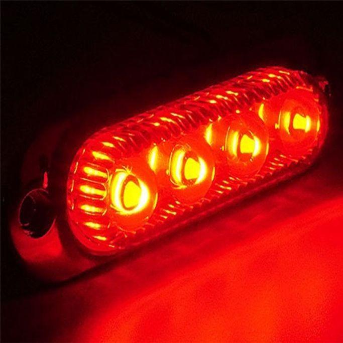 사이드 램프 12V용 LED 차폭등 사이드마커 레드 1개
