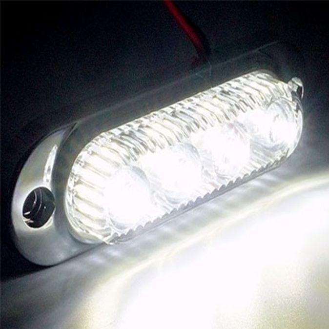 사이드 램프 12V용 LED 차폭등 사이드마커 화이트 1개