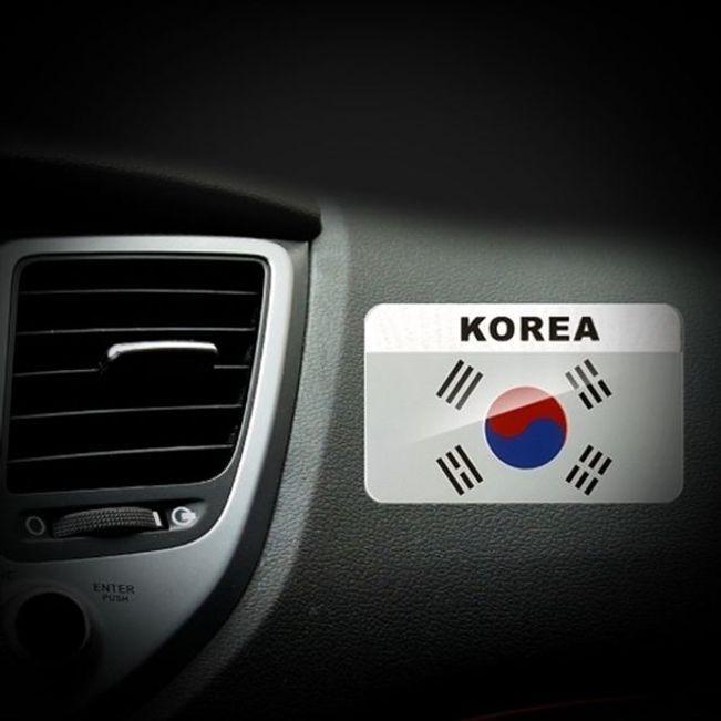 태극기 메탈 엠블럼 80mm X 50mm 자동차 튜닝