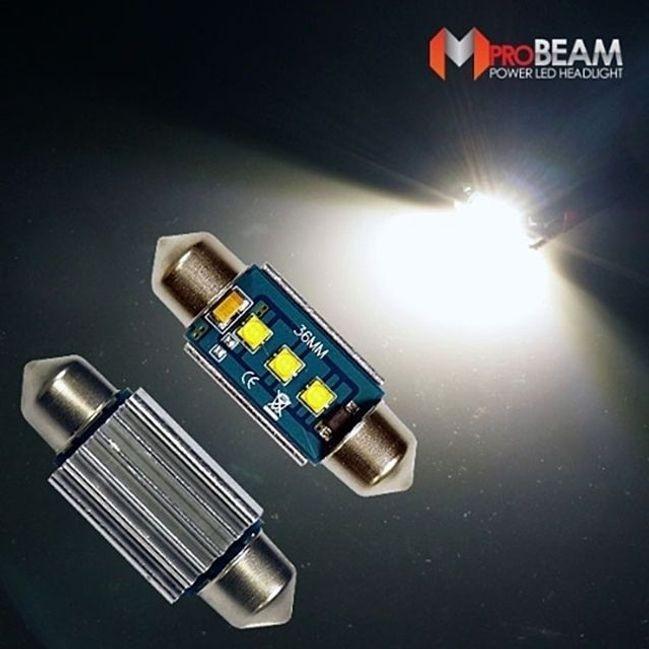 36MM타입 12V 엠프로빔 실내등 LED전구