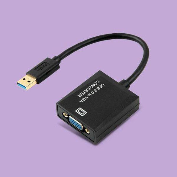 USB 3.0 컨버터 VGA 변환 컨버터 연장 영상 신호 젠더