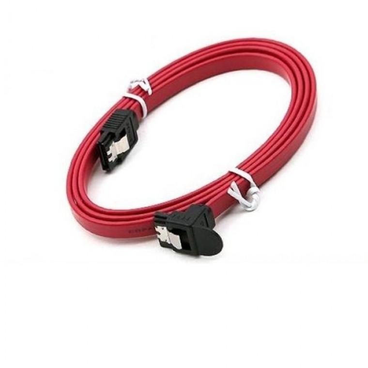 coms SATA600 하드 케이블 ㄱ자 클립형 50cm