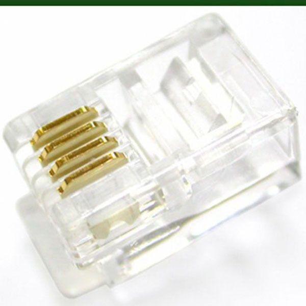 PLUG MASTER 4P4C RJ-10 플러그 랜석잭 소켓