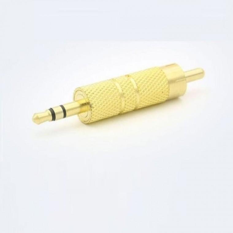 Coms 스테레오 젠더 RCA(M) to ST 3.5(M) Metal Gold