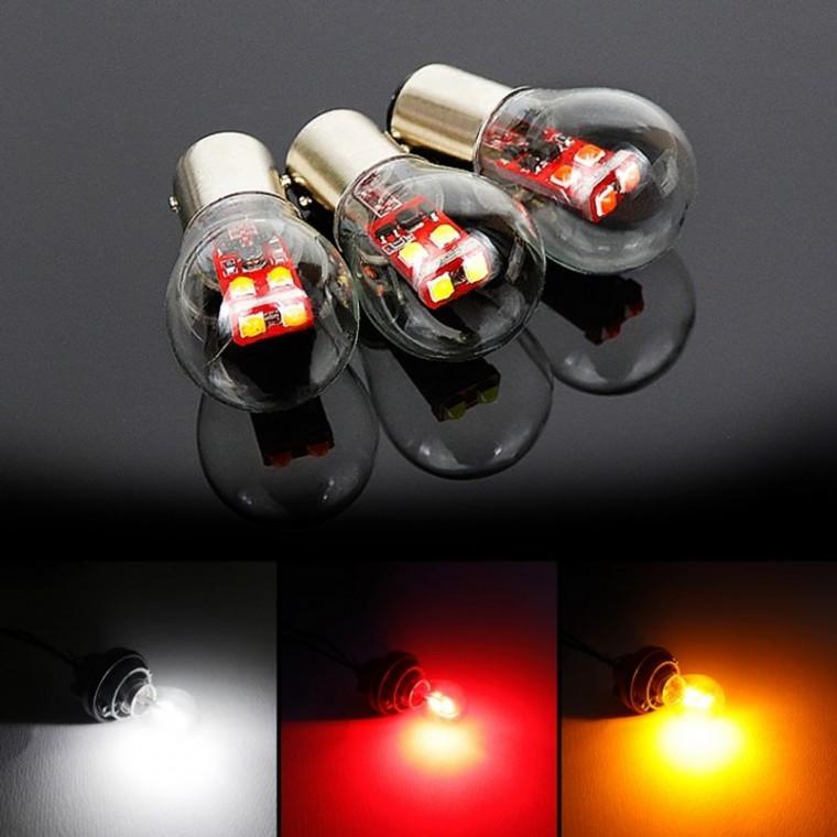 12V 양면6발 클리어타입 LED시그널램프 방향등 전구