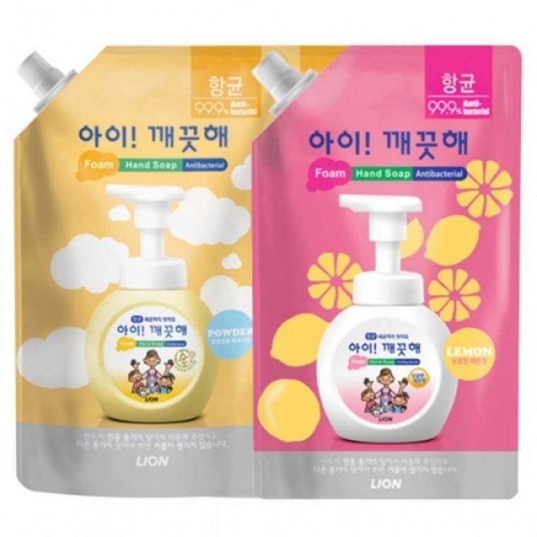 CJ라이온 아이깨끗해 핸드워시 리필 600ml 레몬향 / 143263