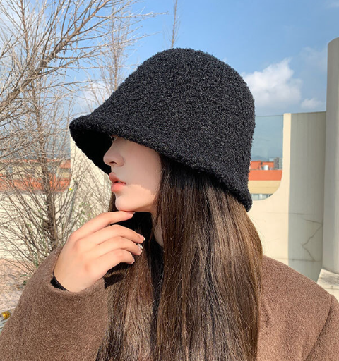 소두 뽀글이 버킷햇