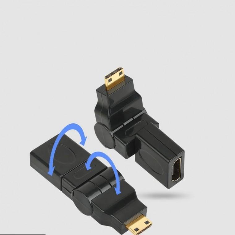NETmate HDMI Mini HDMI 회전 젠더