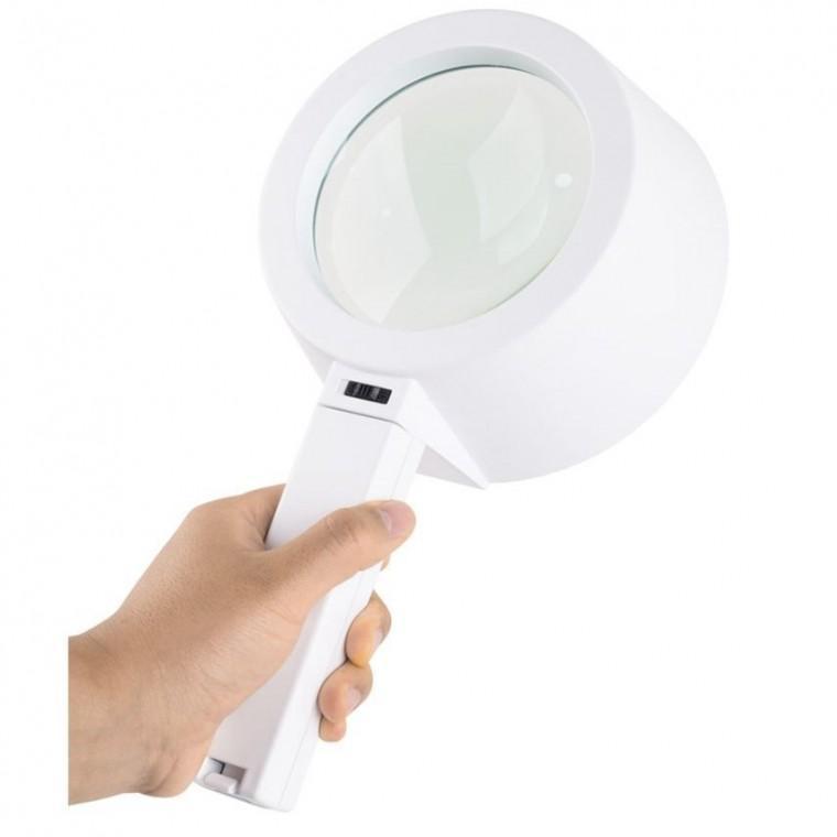 확대경 돋보기 작업용 LED 대형 렌즈 120mm 2x 6LED