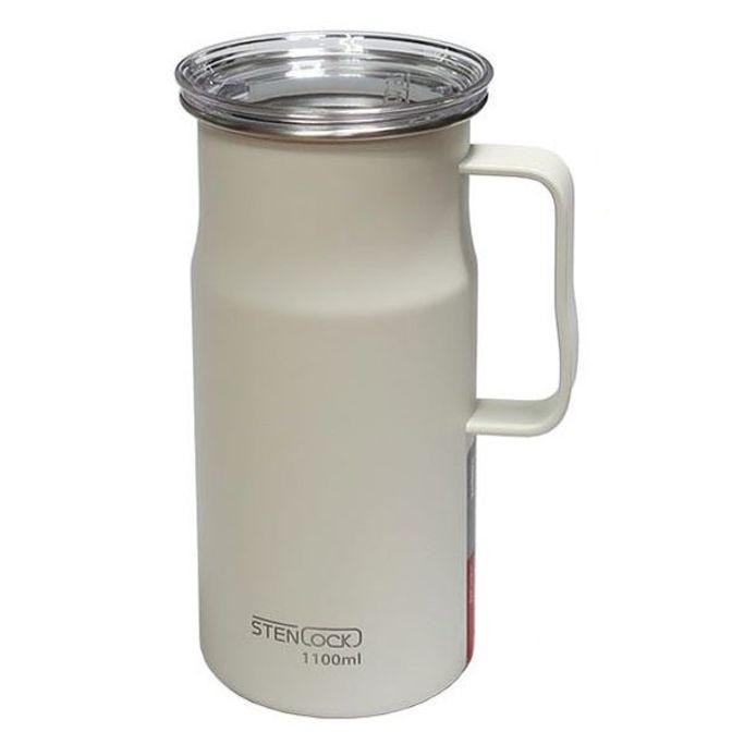 스텐락 스텐 물병 가정 냉장고 물통 1100ml 아이보리