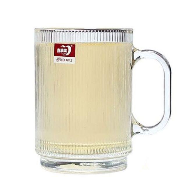 델리 유리컵 물컵 카페 쥬스컵 손잡이 유리잔 390ml