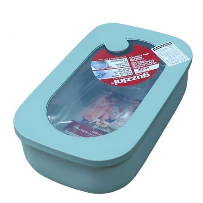 밀폐용기 반찬통 전자레인지 보관 용기 그린 900ml