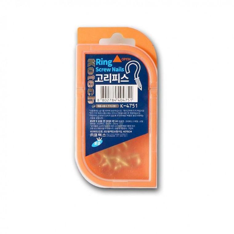 코텍 고리피스 액자고리 후크걸이 15X30mm 약30개입