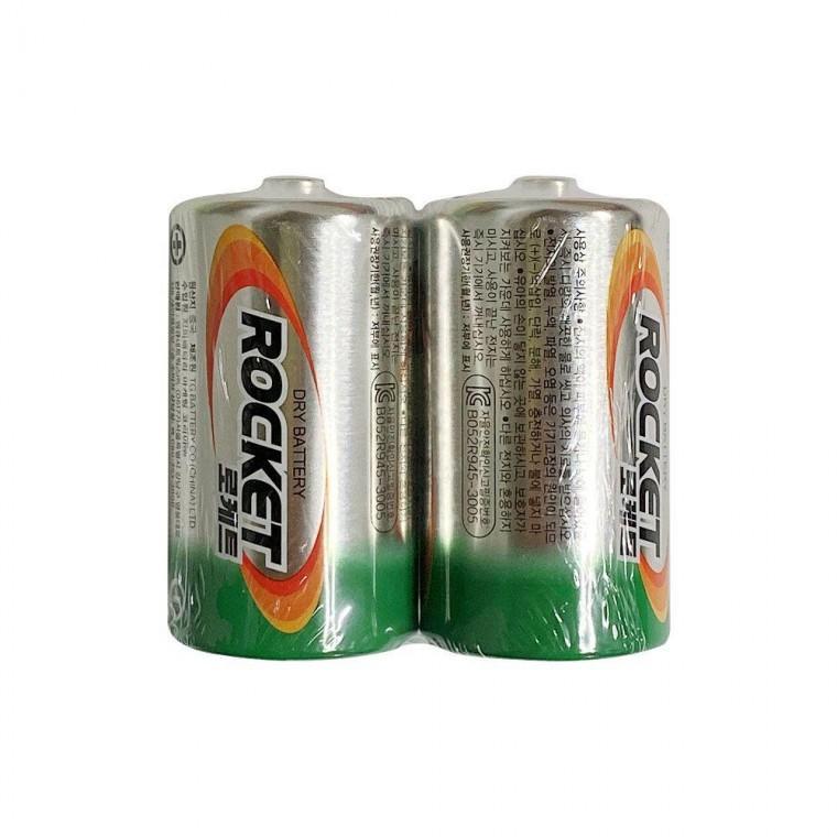 f망간건전지2P (로케트 D형 R20) 1.5v 무수은 무카드