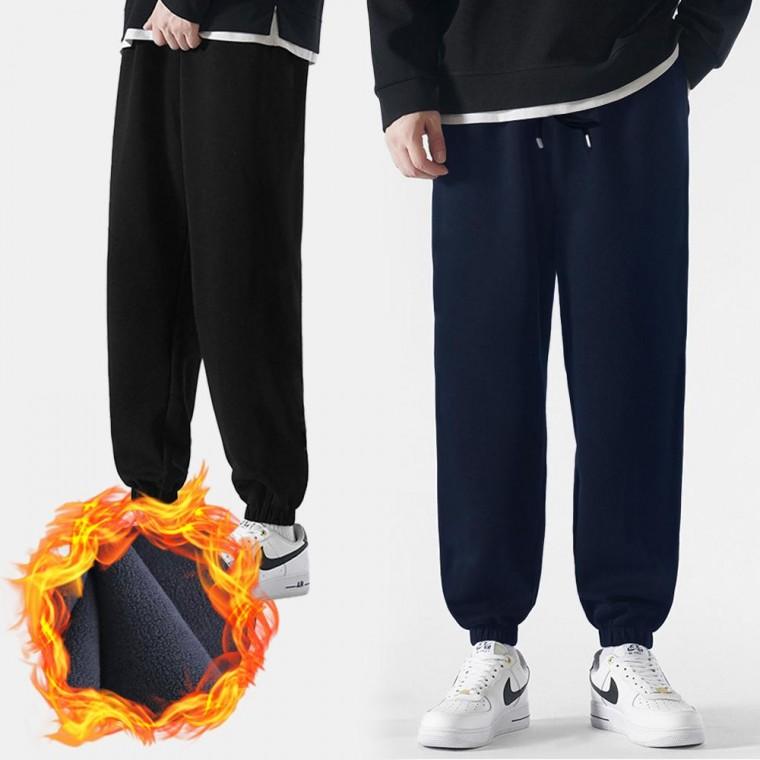 남자 겨울 조거 팬츠 방한 기모 밴딩 츄리닝 바지
