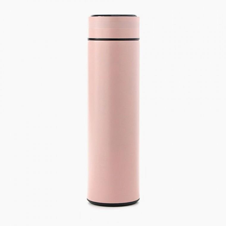 비타리토 LED 온도표시 스텐 보온병 500ml 핑크