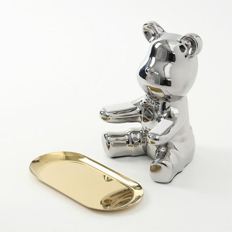 비타리토 인테리어 곰돌이 소품트레이 차키트레이